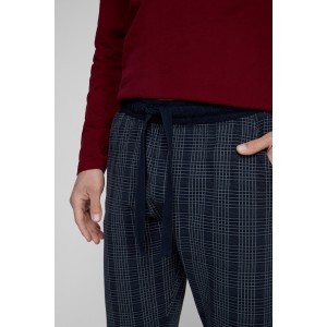 Пижама мужская длинный рукав/брюки NMP-349 Красный Atlantic