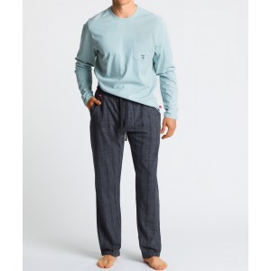 Пижама мужская длинный рукав/брюки NMP-349 Светло-зелёный Atlantic