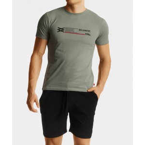 Пижама мужская футболка/шорты NMP-353 Зелёный Atlantic