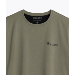 Пижама мужская футболка/шорты NMP-368 Хаки/черный Atlantic