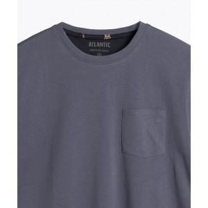 Пижама мужская футболка/шорты NMP-369 Серый/графитовый Atlantic