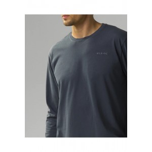 Пижама мужская длинный рукав/брюки NMP-372 Графитовый/темно-синий Atlantic