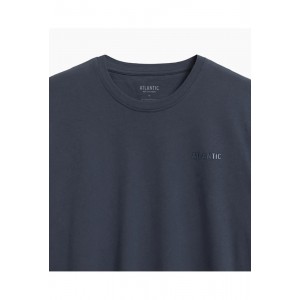 Пижама мужская длинный рукав/брюки NMP-372 Графитовый/темно-синий Atlantic