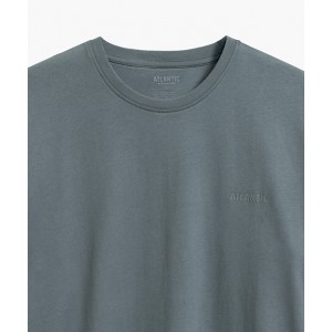 Пижама мужская длинный рукав/брюки NMP-372 Изумрудный/Серый Atlantic