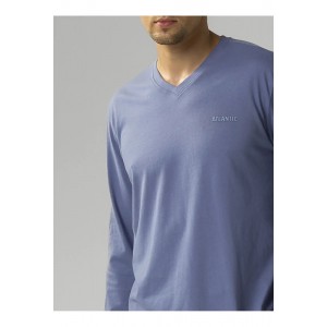 Пижама мужская длинный рукав/брюки NMP-374 Голубой Atlantic