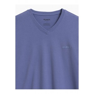 Пижама мужская длинный рукав/брюки NMP-374 Голубой Atlantic