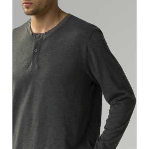 Пижама мужская длинный рукав/брюки NMP-375 Темно-серый/красный Atlantic