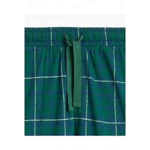 Пижама мужская длинный рукав/брюки NMP-377 Темно-синий/зеленый Atlantic