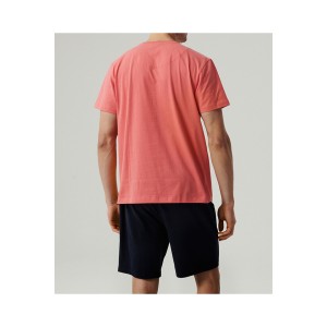 Пижама мужская футболка/шорты NMP-379 Кораловый Atlantic