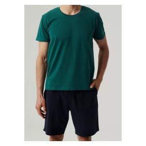 Пижама мужская футболка/шорты NMP-379 Изумрудный Atlantic