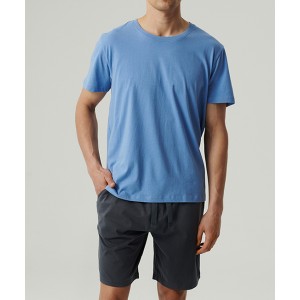 Пижама мужская футболка/шорты NMP-379 Голубой Atlantic