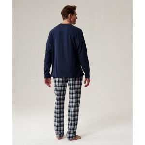Пижама мужская длинный рукав/брюки NMP-393 Разные цвета Atlantic