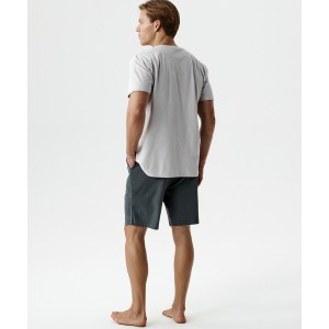 Пижама мужская футболка/шорты NMP-398 Лиловый Atlantic