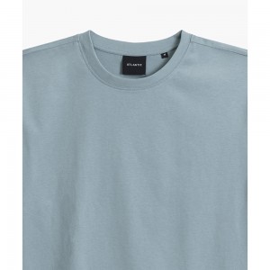 Футболка мужская короткий рукав NMT-033 Голубой Atlantic