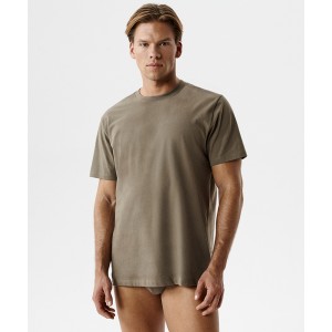 Футболка мужская короткий рукав NMT-033 Темно-бежевый Atlantic