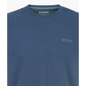 Футболка мужская короткий рукав NMT-034 Тёмно-голубой Atlantic