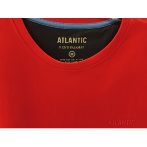 Футболка мужская короткий рукав NMT-034 Темно-красный Atlantic