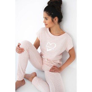 Женская пижама футболка / брюки NLP-ONLYLOVE Светло-розовый Sensis