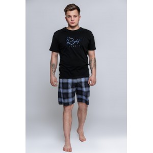 Пижама мужская футболка/шорты NMP-MAGNUS Чёрный Sensis