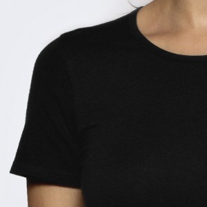 Футболка женская короткий рукав BLV-199 Чёрный Atlantic