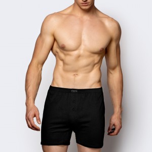 Боксеры мужские cotton BMB-003 Чёрный Atlantic