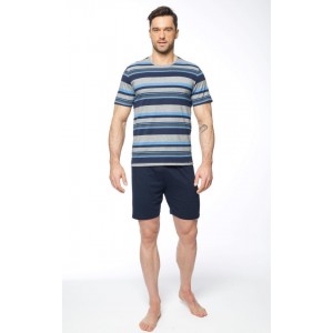 Пижама мужская футболка/шорты SAMPY-143 Разные цвета Rossli