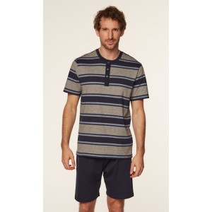 Пижама мужская футболка/шорты SAM-PY-144 Серый Rossli