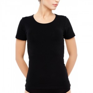 Футболка женская короткий рукав LVB-099 Черный ROSSLI