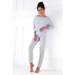 Пижама женская кофта рукав 3/4/ штаны NLP-SLEEPING Серый Sensis