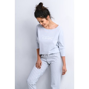 Пижама женская кофта рукав 3/4/ штаны NLP-SLEEPING Серый Sensis
