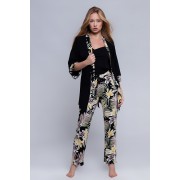 Халат женский SZL-ANA Черный Sensis