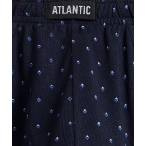 Мужские трусы classic MP-169 Темно-синий с белым принтом Atlantic