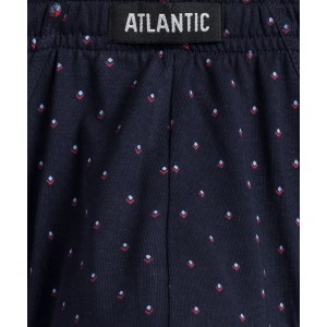 Мужские трусы classic MP-169 Темно-синий с красным принтом Atlantic